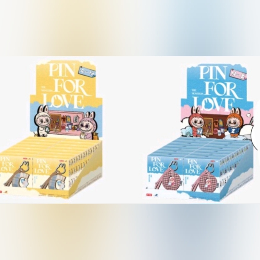 POP MART Monsters Pin for Love Keychain 💯 AUTHENTIC